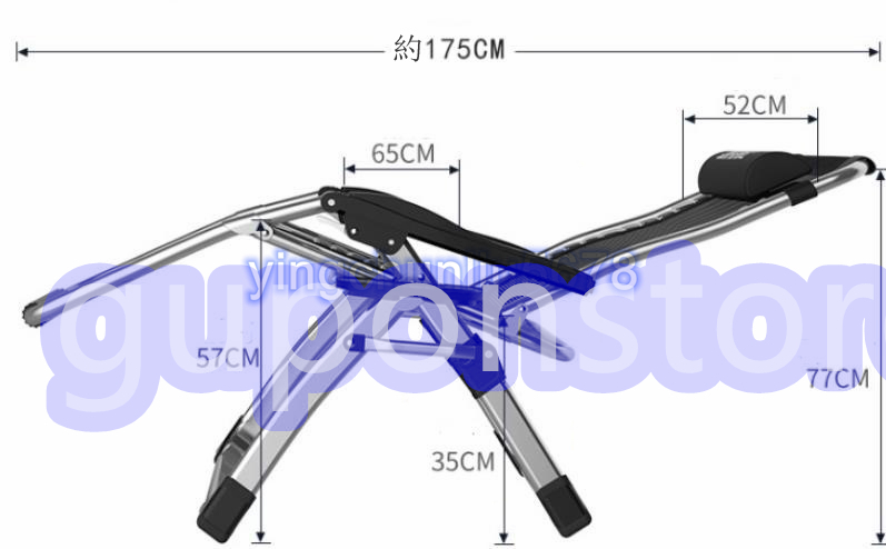 新入荷 実用品★ラウンジチェア お昼寝 椅子 デッキチェア オフィスランチ休憩用チェア 家庭用椅子 折りたたみ ビーチチェア_画像2