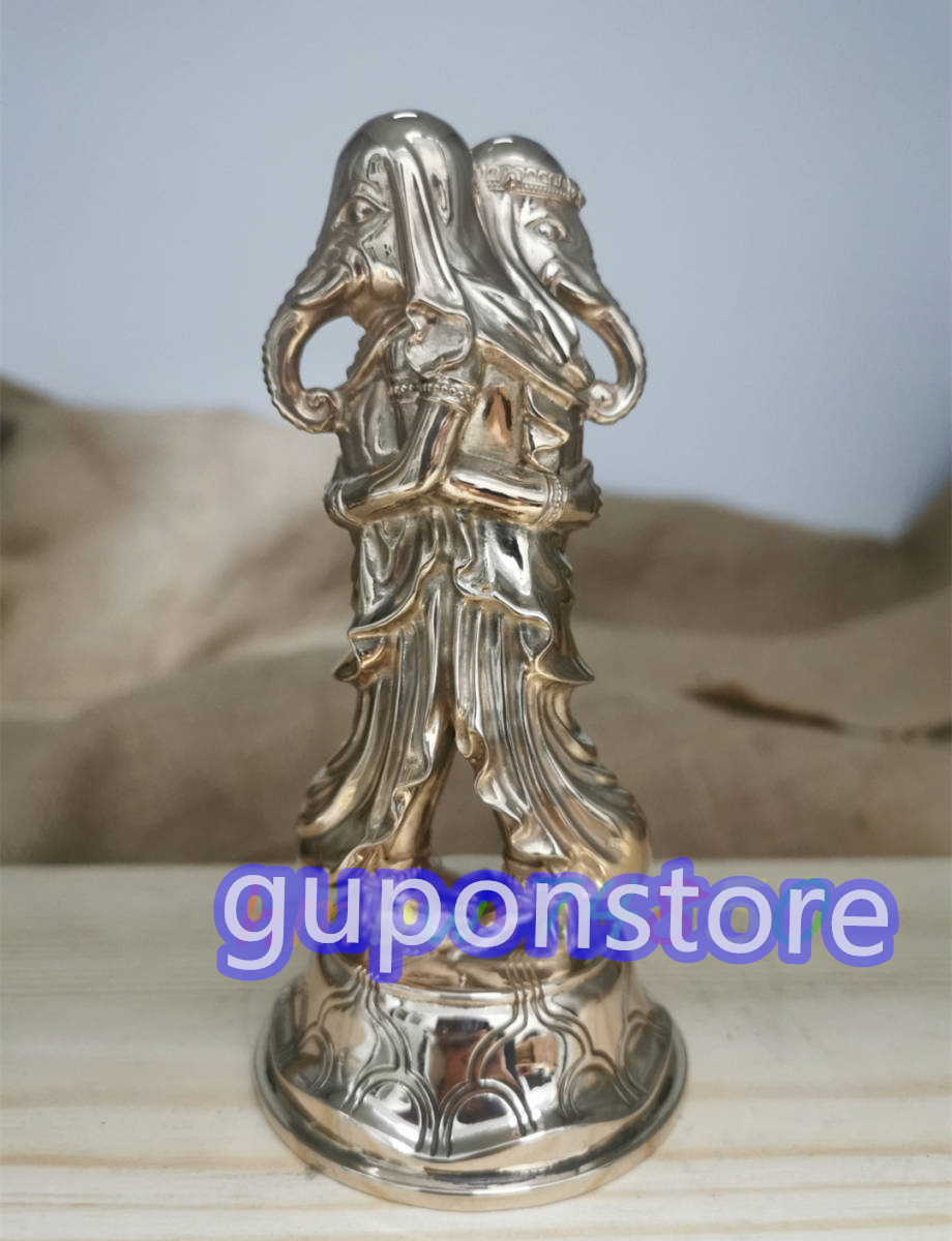 くらしを楽しむアイテム 歓喜天像 極上品 立像 高さ12cm 磨き仕上げ 銅製 仏具一般 くらしを楽しむアイテム 歓喜天像 極上品 立像 高さ12cm 磨き仕上げ 銅製 仏具一般