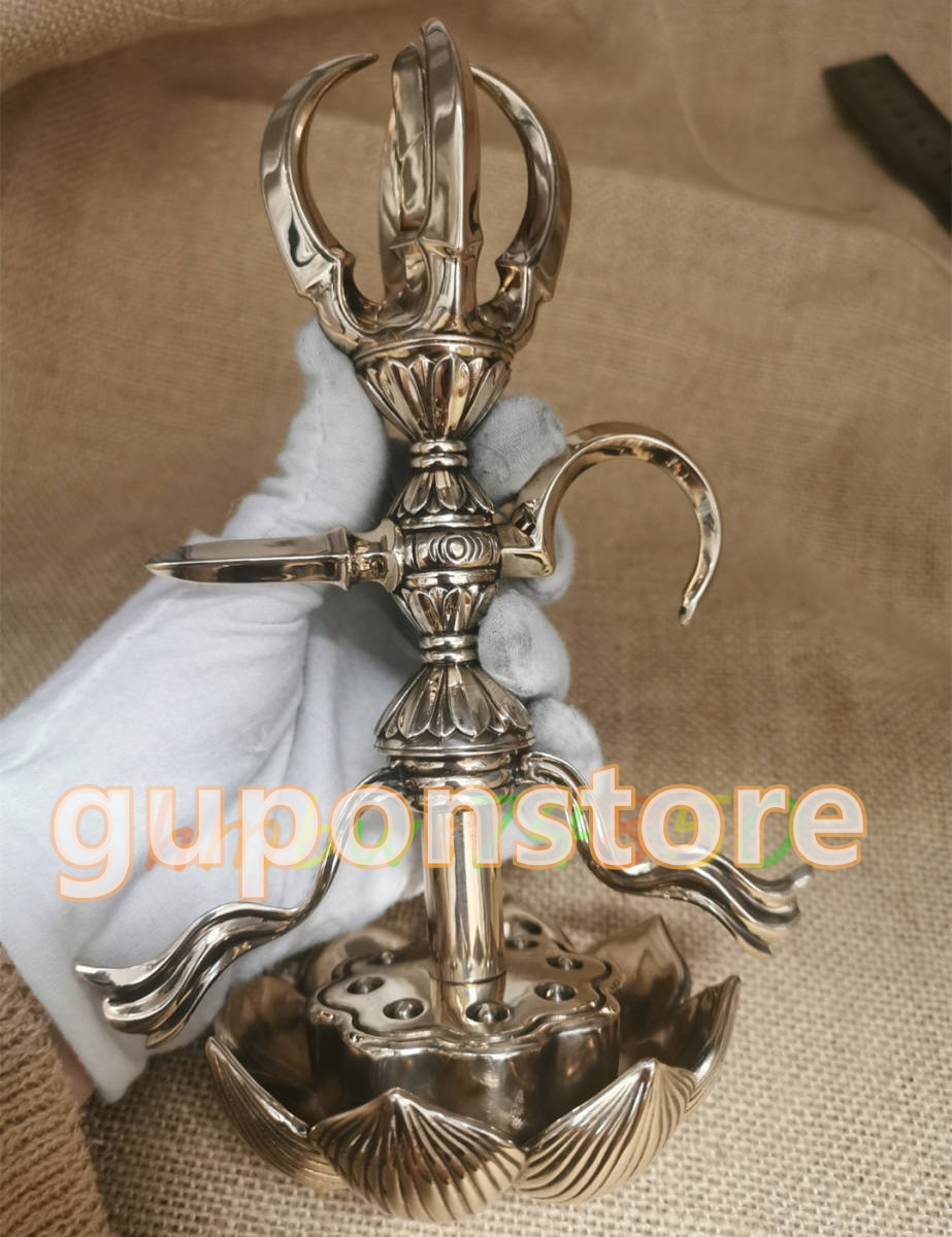 密教法具 寺院仏具 極上品 愛染明王 五鈷鉤 仏具 仏教美術 銅製 密教法具 寺院仏具 極上品 愛染明王 五鈷鉤 仏具 仏教美術 銅製