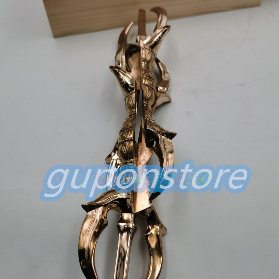 密教法具 寺院仏具」真言宗 人形杵 五鈷杵 仏具 銅製 磨き仕上げ 密教法具 寺院仏具」真言宗 人形杵 五鈷杵 仏具 銅製 磨き仕上げ