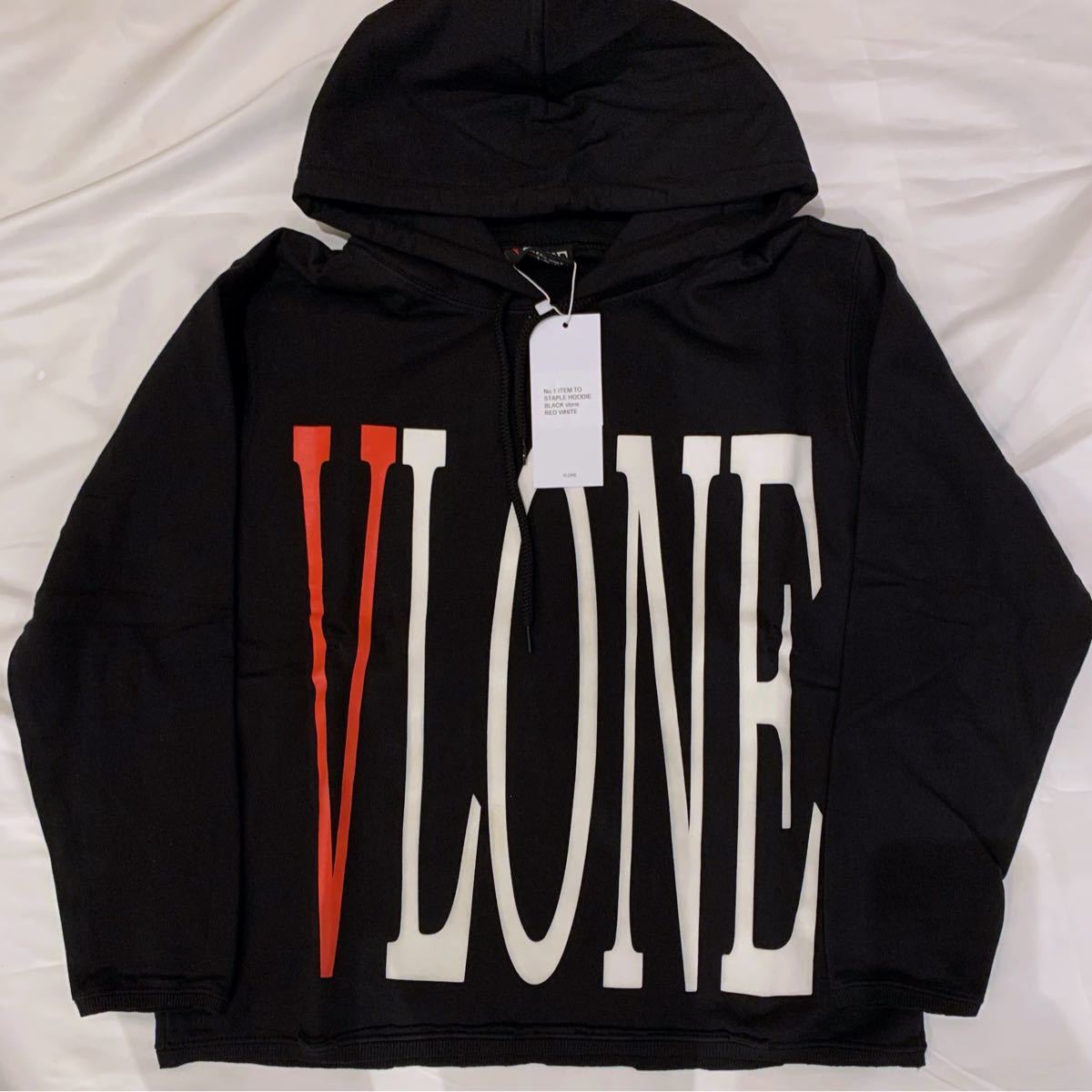 新品未使用 VLONE ヴィーローン パーカー フーディ プルオーバー ユニセックス 秋冬物 ブラック 黒 Mサイズ