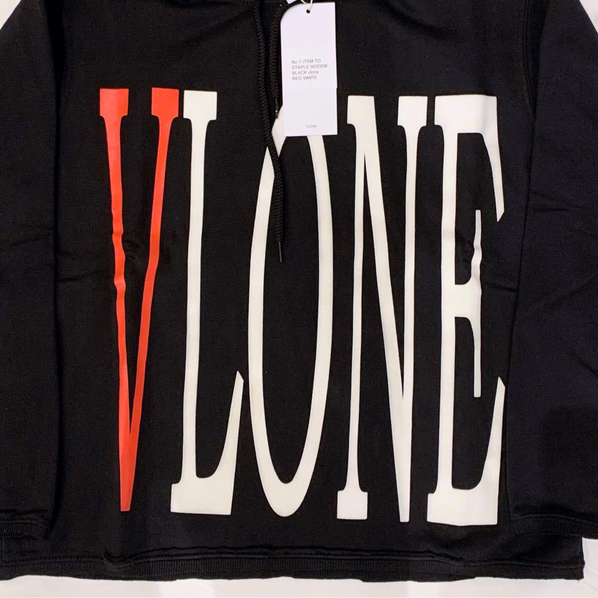 新品未使用 VLONE ヴィーローン パーカー フーディ プルオーバー ユニセックス 秋冬物 ブラック 黒 Mサイズ