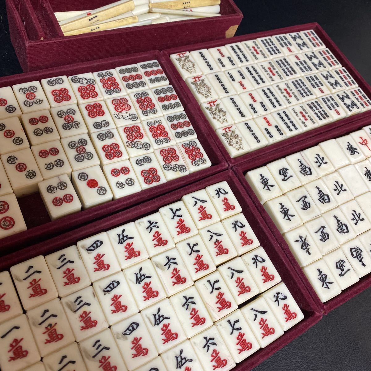 Yahoo!オークション - 麻雀牌 天然素材 古麻雀牌 古牌 骨盤麻雀 Yahoo!オークション - 麻雀牌 天然素材 古麻雀牌 古牌 骨盤麻雀