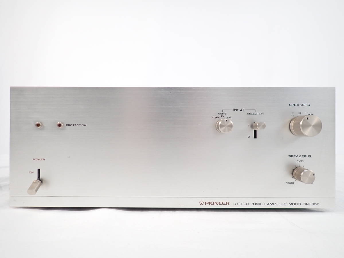 ヤフオク! - pioneer パイオニア パワーアンプ SM-850 通...