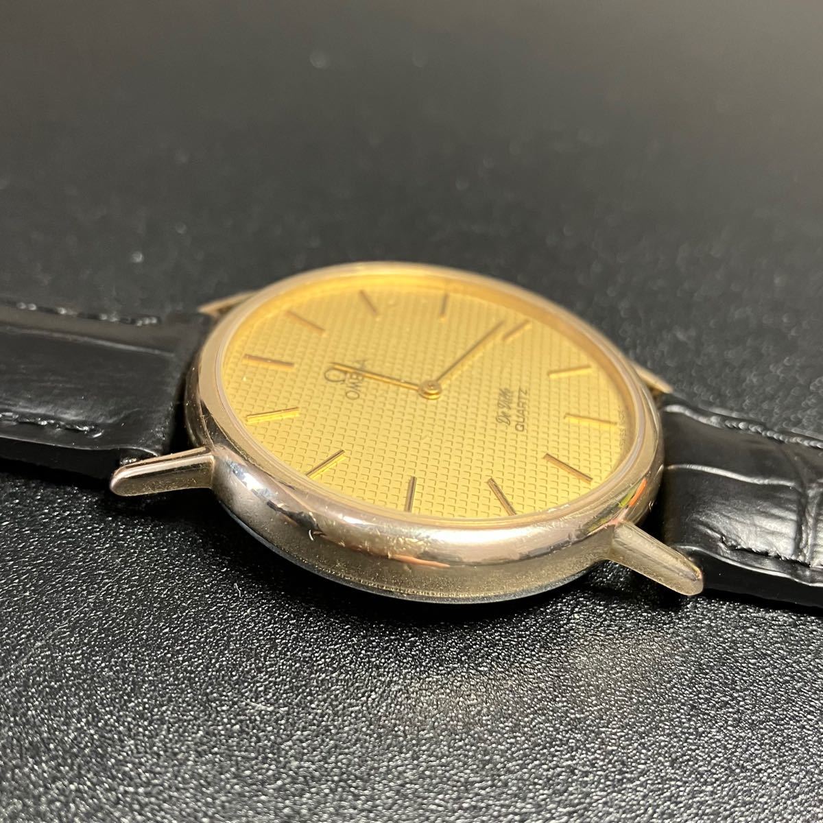 良品 可動品】 オメガ 腕時計 デビル クォーツ メンズ ゴールド OMEGA