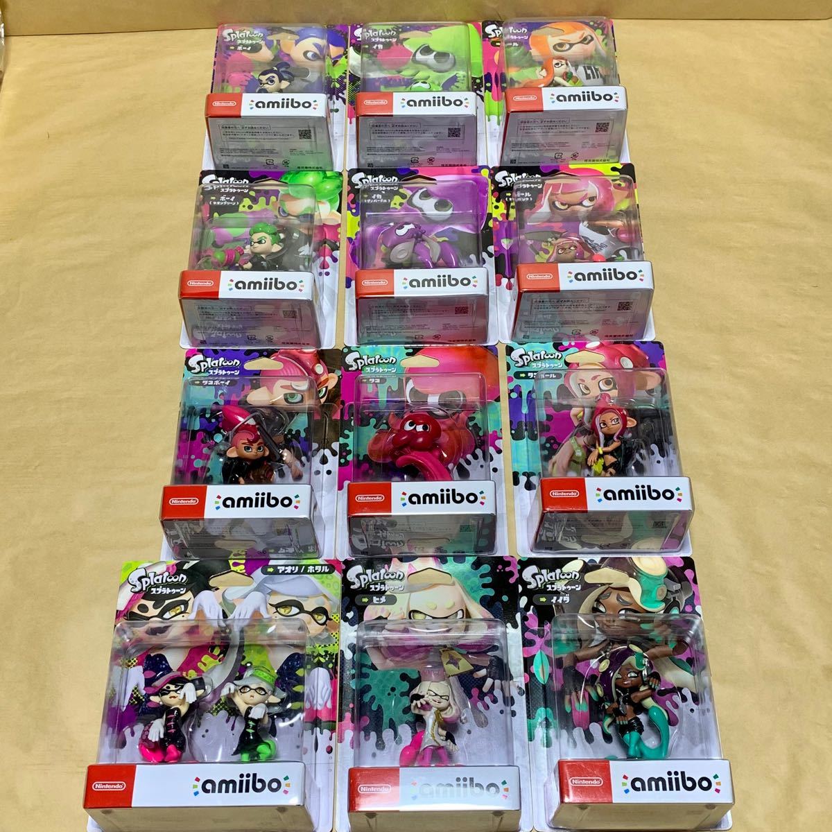 【新品未開封】スプラトゥーン amiibo 全13種 コンプリート セット アミーボ アオリ ホタル ヒメ イイダ タコ ボーイ