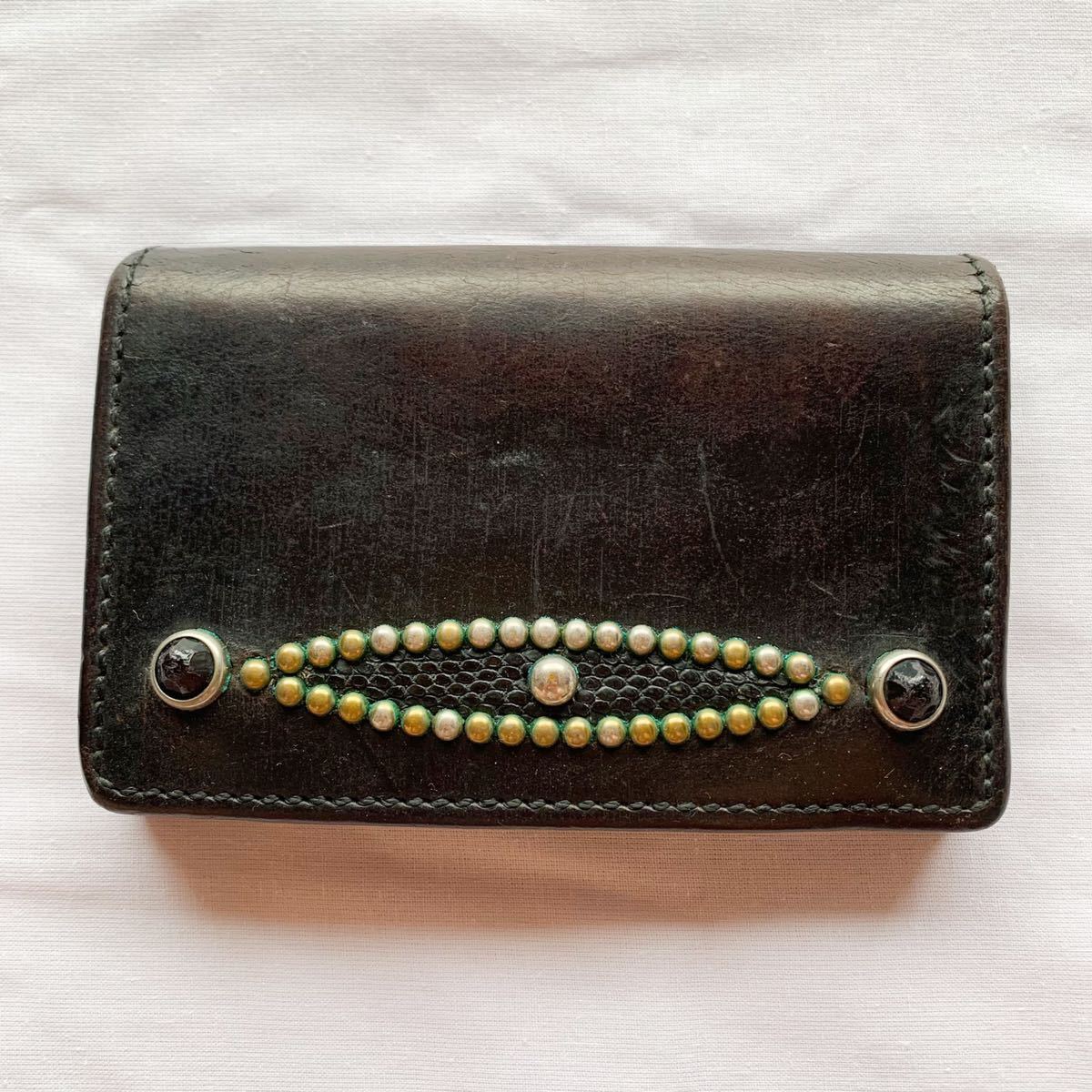 WOLF'S HEAD Leather Studs Wallet ウルフズヘッド レザー WOLF'S HEAD Leather Studs Wallet ウルフズヘッド レザー