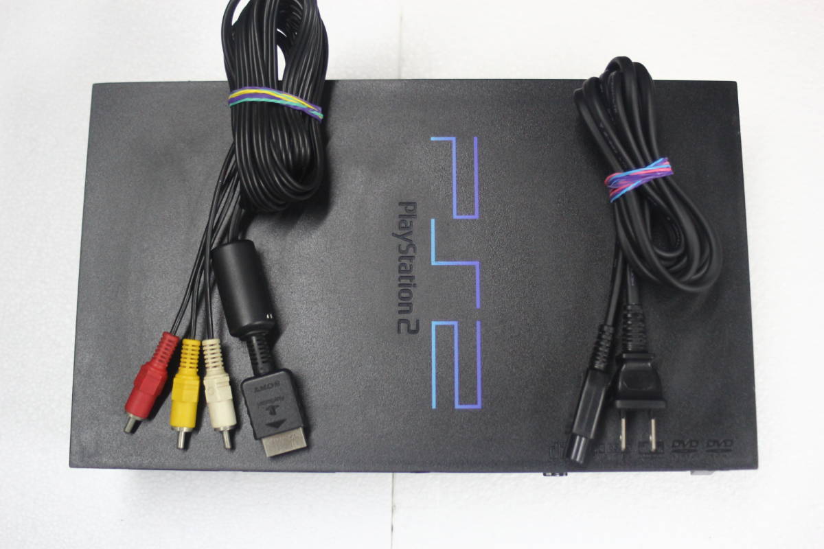 PS2本体セット SCPH-30000 ブラックA 電源コード/AVケーブル付属 PS2本体セット SCPH-30000 ブラックA 電源コード/AVケーブル付属