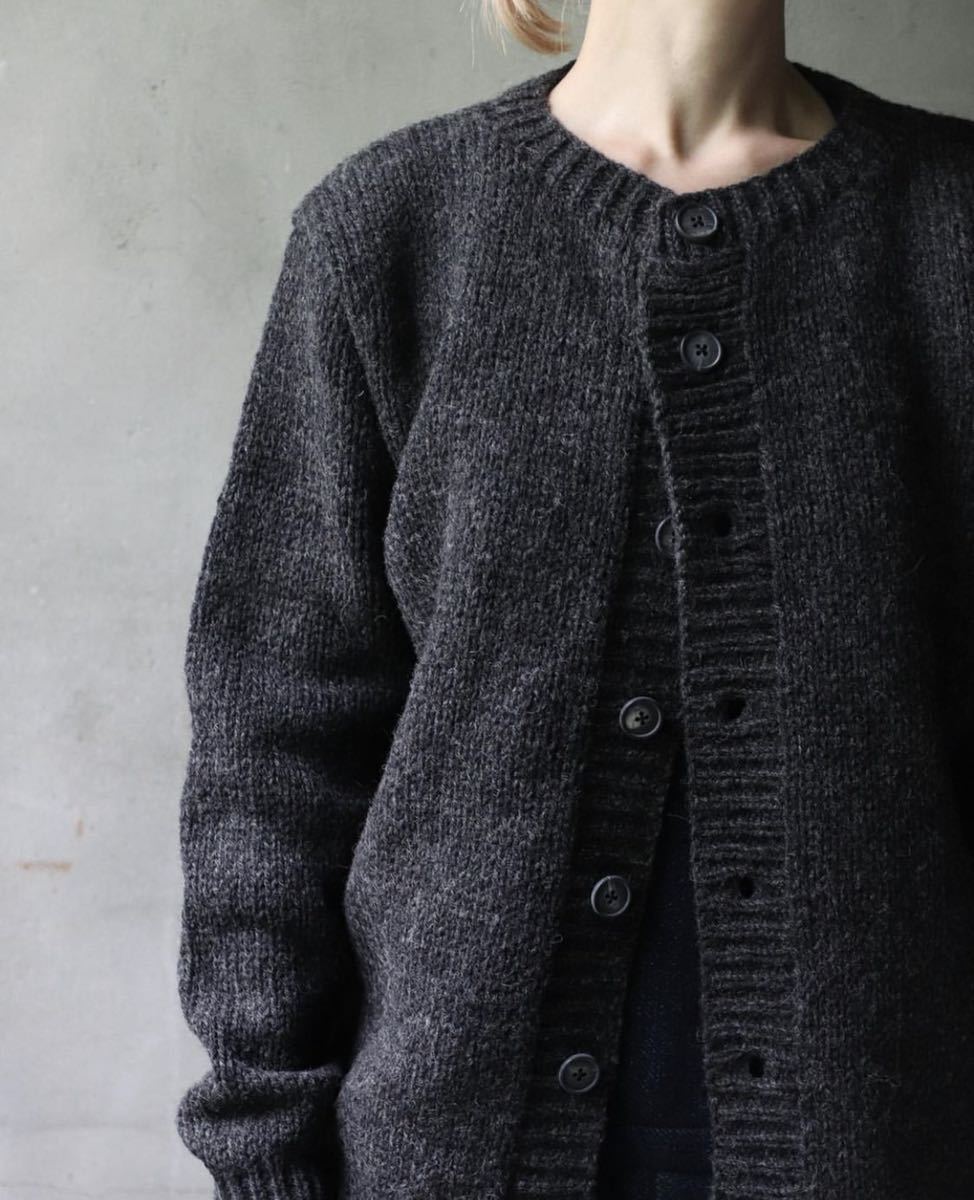 安価 ワタナベ Bergfabel オールハンドニット一点モノカーディガン