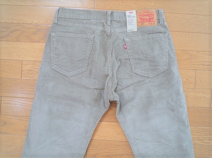 ◎販売終了モデル◎　LEVI'S リーバイス 505 秋冬コーデュロイ レギュラーフィット RINSE TIMBERWORLF W34/L32_画像3