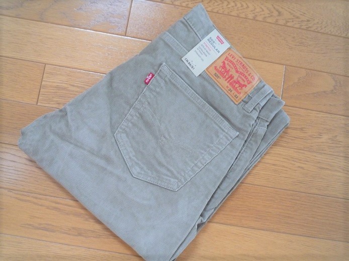 ◎販売終了モデル◎　LEVI'S リーバイス 505 秋冬コーデュロイ レギュラーフィット RINSE TIMBERWORLF W34/L32_画像1