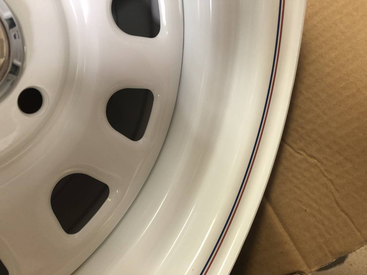 新品 4本セット デイトナ ホワイト 白 スチール 13インチ 7J ±0