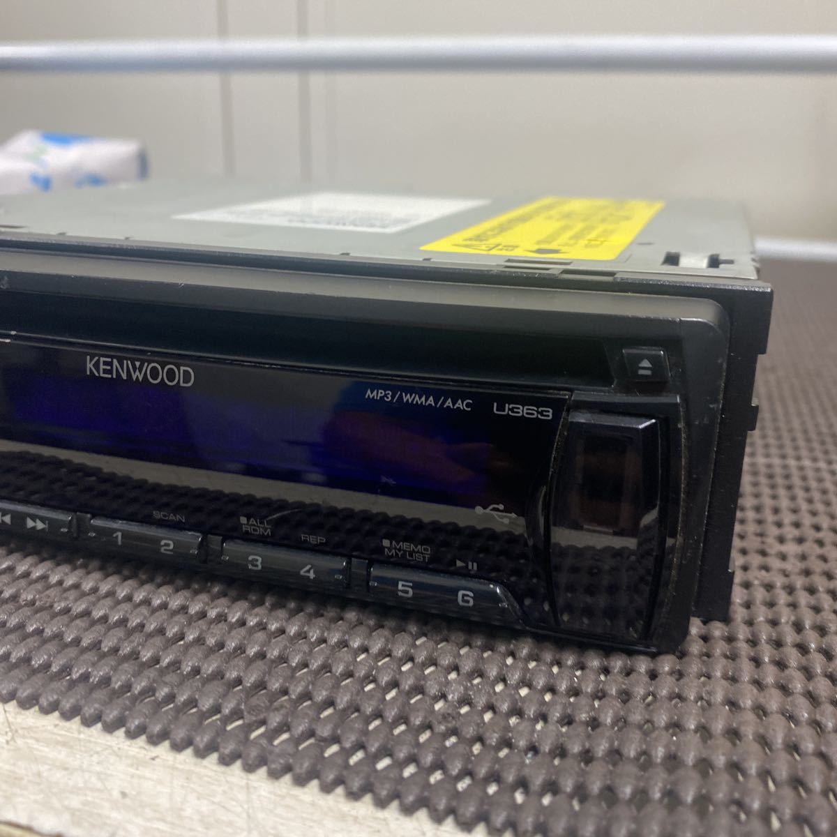 KENWOOD CD RECEIVER U363 動作未確認　ジャンク_画像2