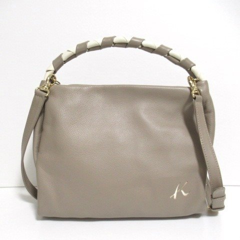Y6◇【美品】キタムラ 本革レザー 2WAY ハンドバッグ ショルダーバッグ ...