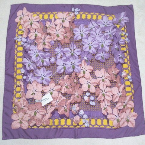 Y3◇【美品】エルメス シルクスカーフ カレ90 Sournirs d Asia アジア