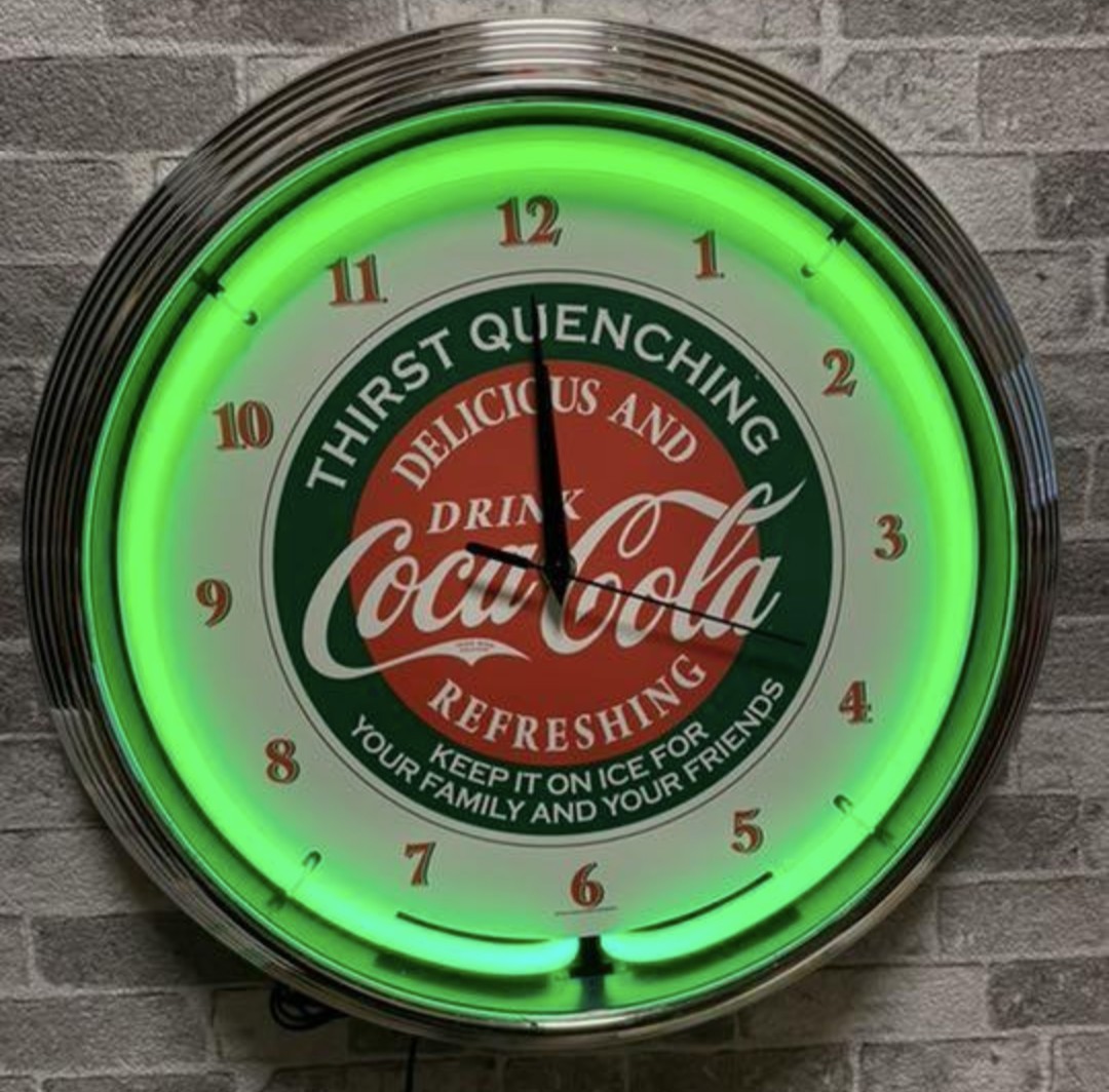 コカコーラ 時計 ネオン ライト アメリカ雑貨 Coca-Cola Yahoo!フリマ（旧）のサムネイル