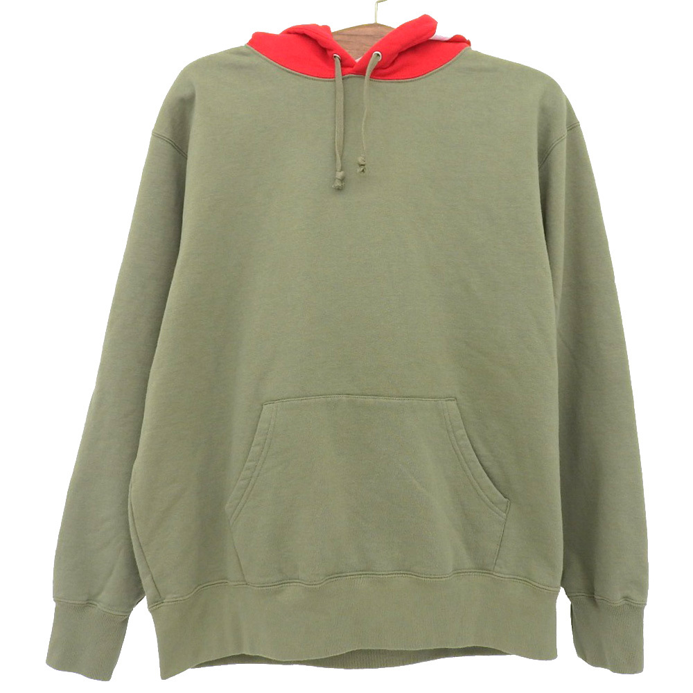 未使用 シュプリーム タグ付 21AW Contrast Hooded Sweatshirt
