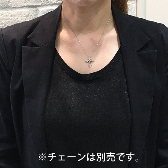 クロスモチーフ ダイヤモンド 1.00ct プラチナ トップ