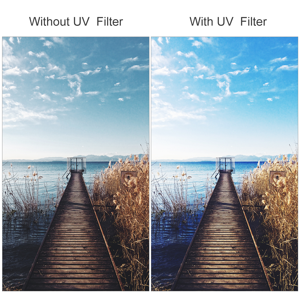 deerekin 薄枠 SLIM UV 55mm レンズフィルター 保護フィルター プロテクトフィルター 広角レンズ対応 簡易ケース付き 新品・未使用_画像8