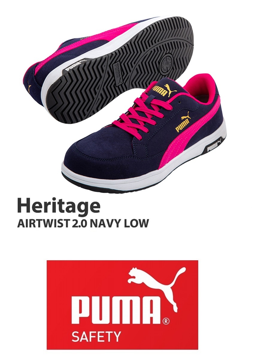 29cm PUMA プーマ 安全靴 64.216.0 29cm 女性サイズ対応商品Heritage AIRTWIST 2.0 LOW ヘリテイジ エアツイストロー