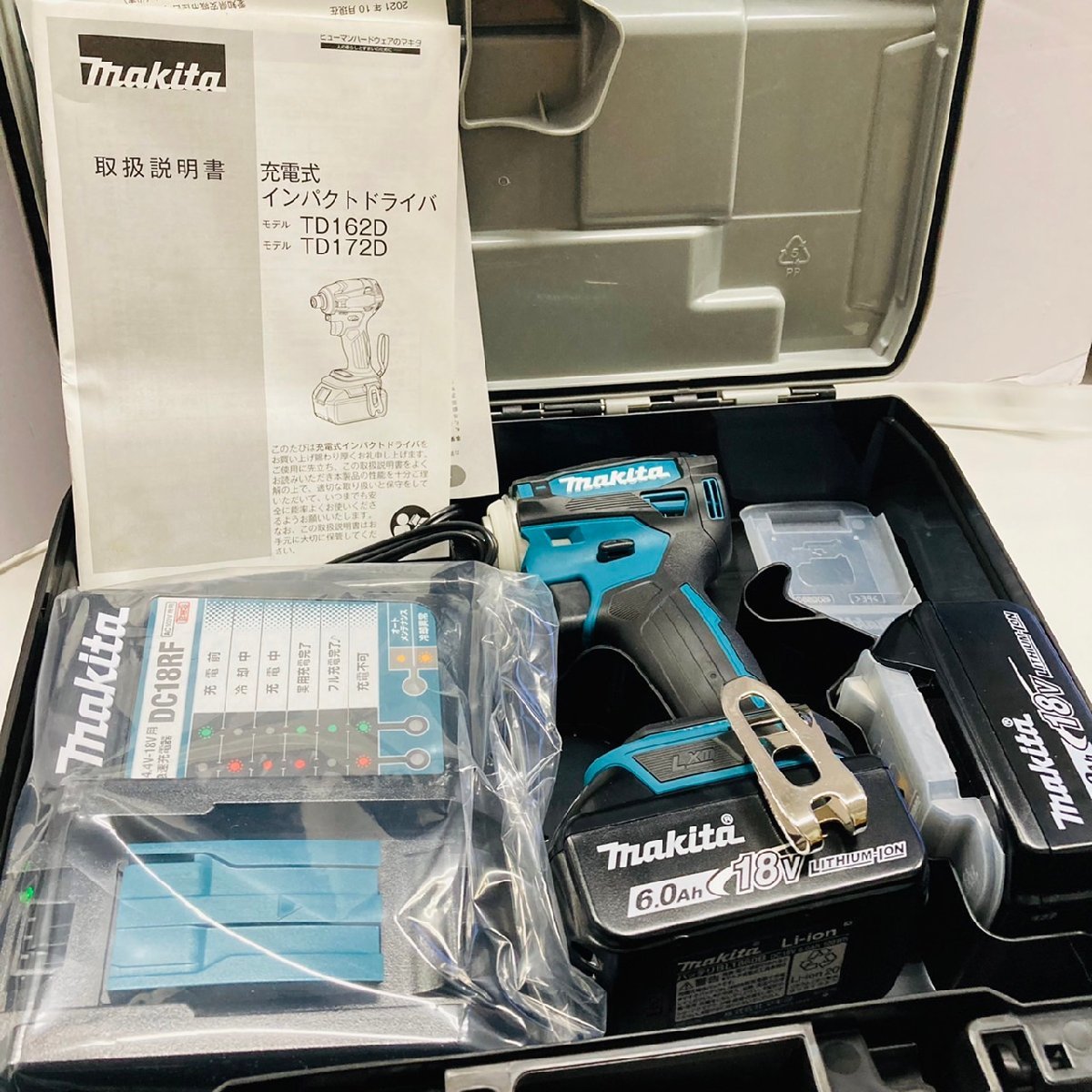 のブルー 品 MAKITA/マキタ 18V 充電式 インパクトドライバー 東京都内の店舗 【新品未使用】マキタ 充電式インパクトドライバー TD172DRGX ブルー 工具/メンテナンス
