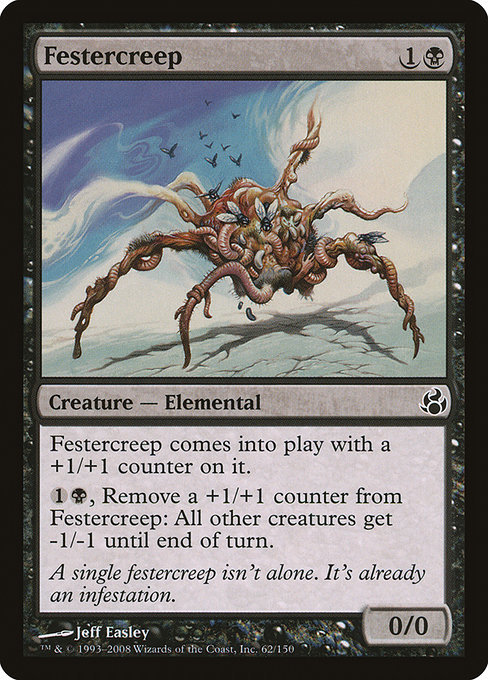 MTG ■黒/英語(yǔ)版■ 《膿絡(luò)み/Festercreep》★FOIL★ モーニングタイド MOR