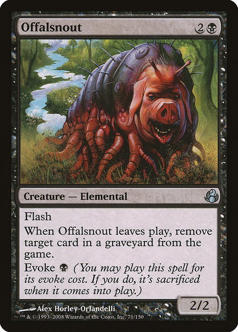 MTG ■黒/英語版■ 《屑嗅ぎ鼻/Offalsnout》★FOIL★ モーニングタイド MOR_画像1