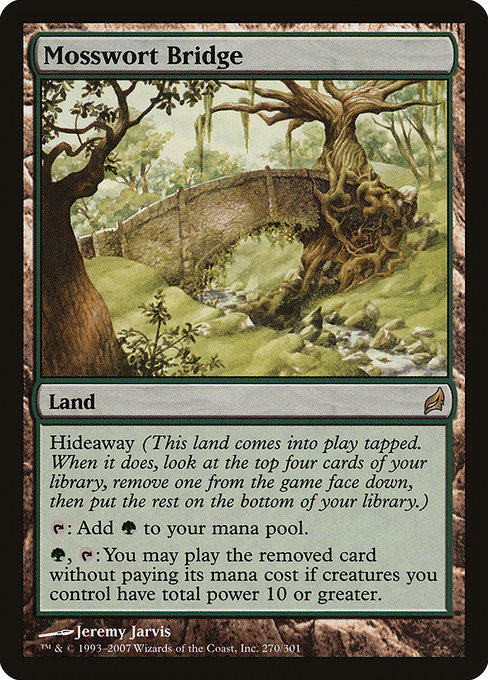 MTG ■土地/英語版■ 《苔汁の橋/Mosswort Bridge》★FOIL★ ローウィン LRW_画像1