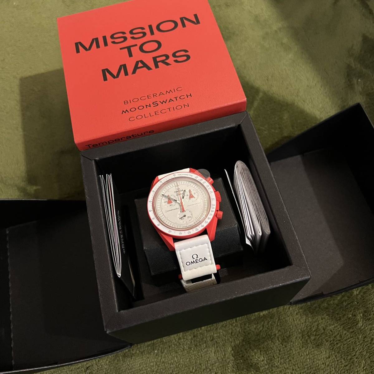 新品未使用 国内正規品 Swatch Omega Bioceramic Moonswatch Mission