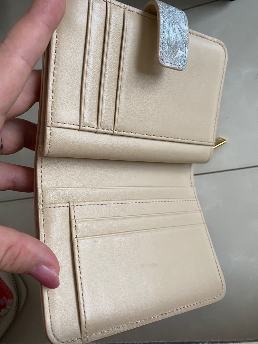 aether エーテル マルグリート グリーン 二つ折り財布 マーガレット