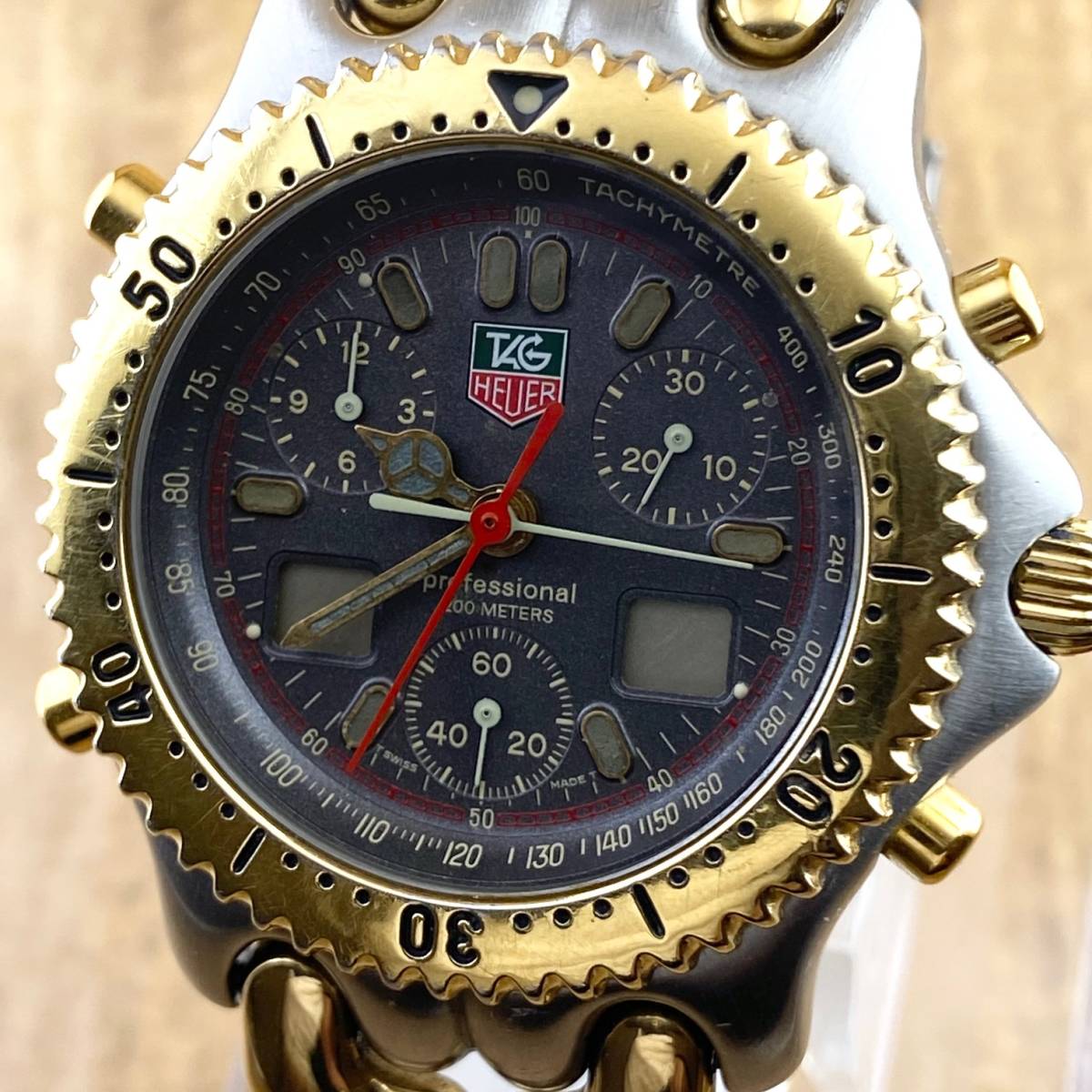 1円〜】TAG HEUER タグ ホイヤー 腕時計 メンズ クロノグラフ セル