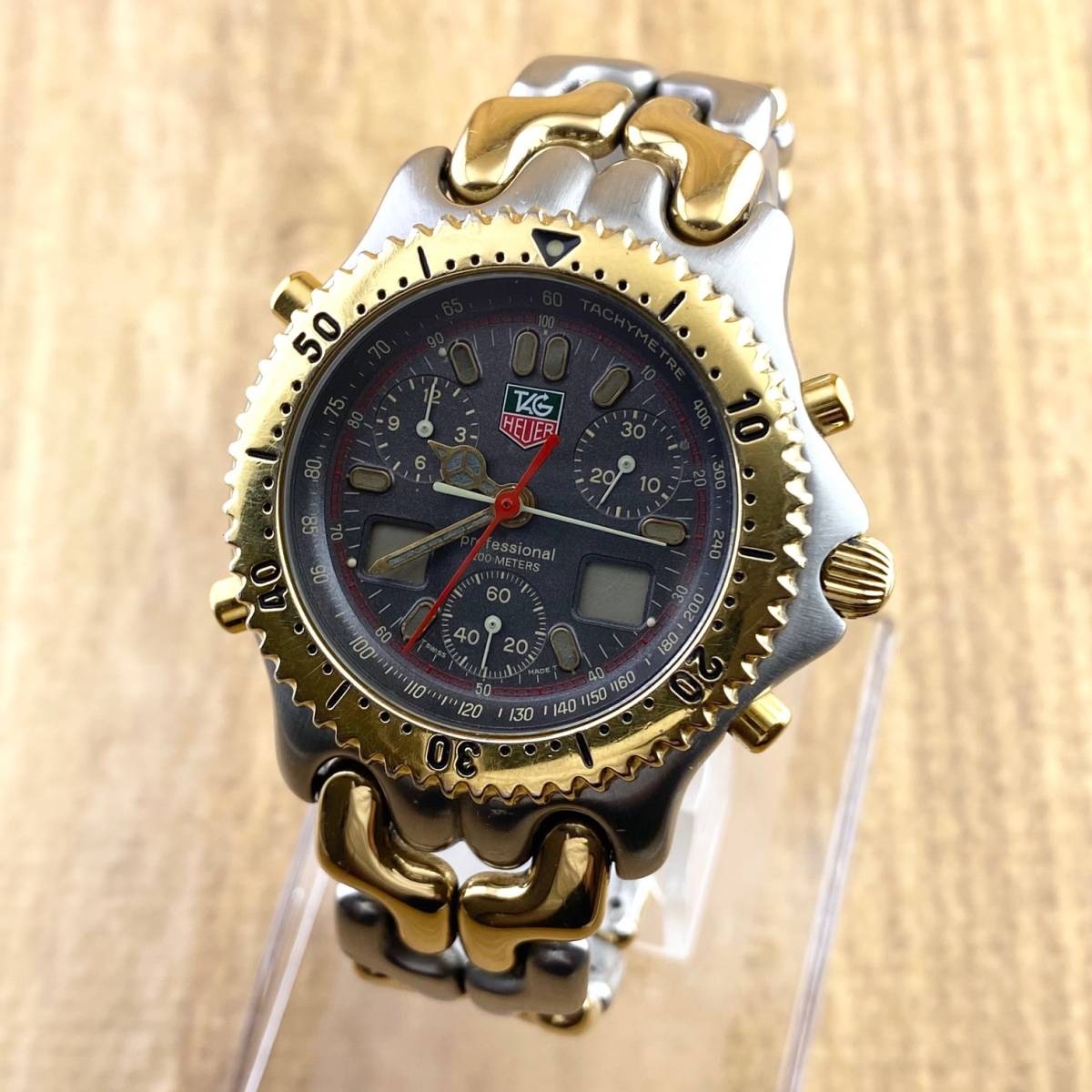 1円〜】TAG HEUER タグ ホイヤー 腕時計 メンズ クロノグラフ セル