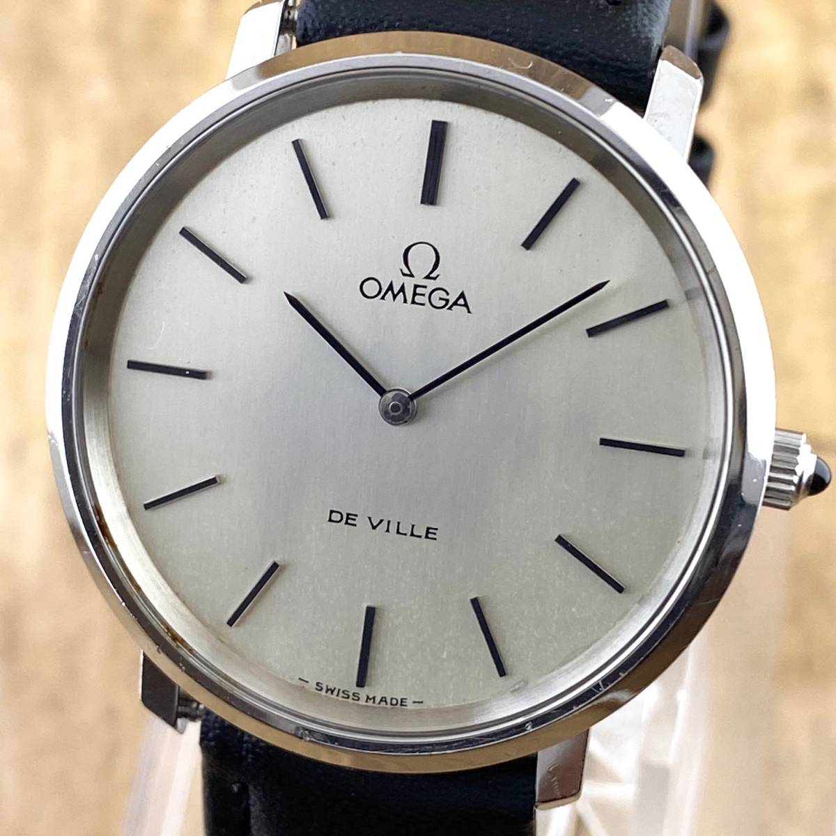 1円〜】OMEGA オメガ 腕時計 メンズ 手巻き DE VILE デビル シルバー