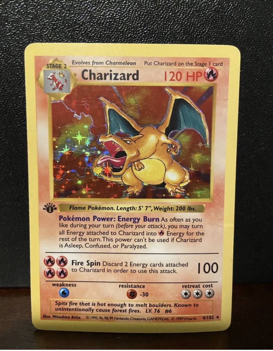 1円スタート 1999 Pokemon TCG Charizard 1st Edition Base 1円スタート 1999 Pokemon TCG Charizard 1st Edition Base