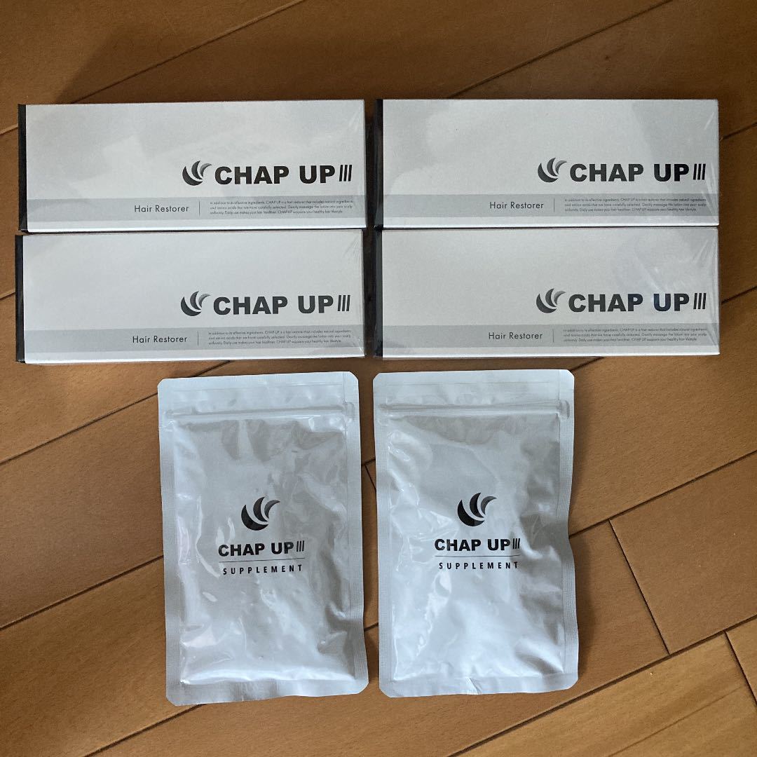 新品】CHAP UP チャップアップ 育毛剤×4、育毛サプリ×2-