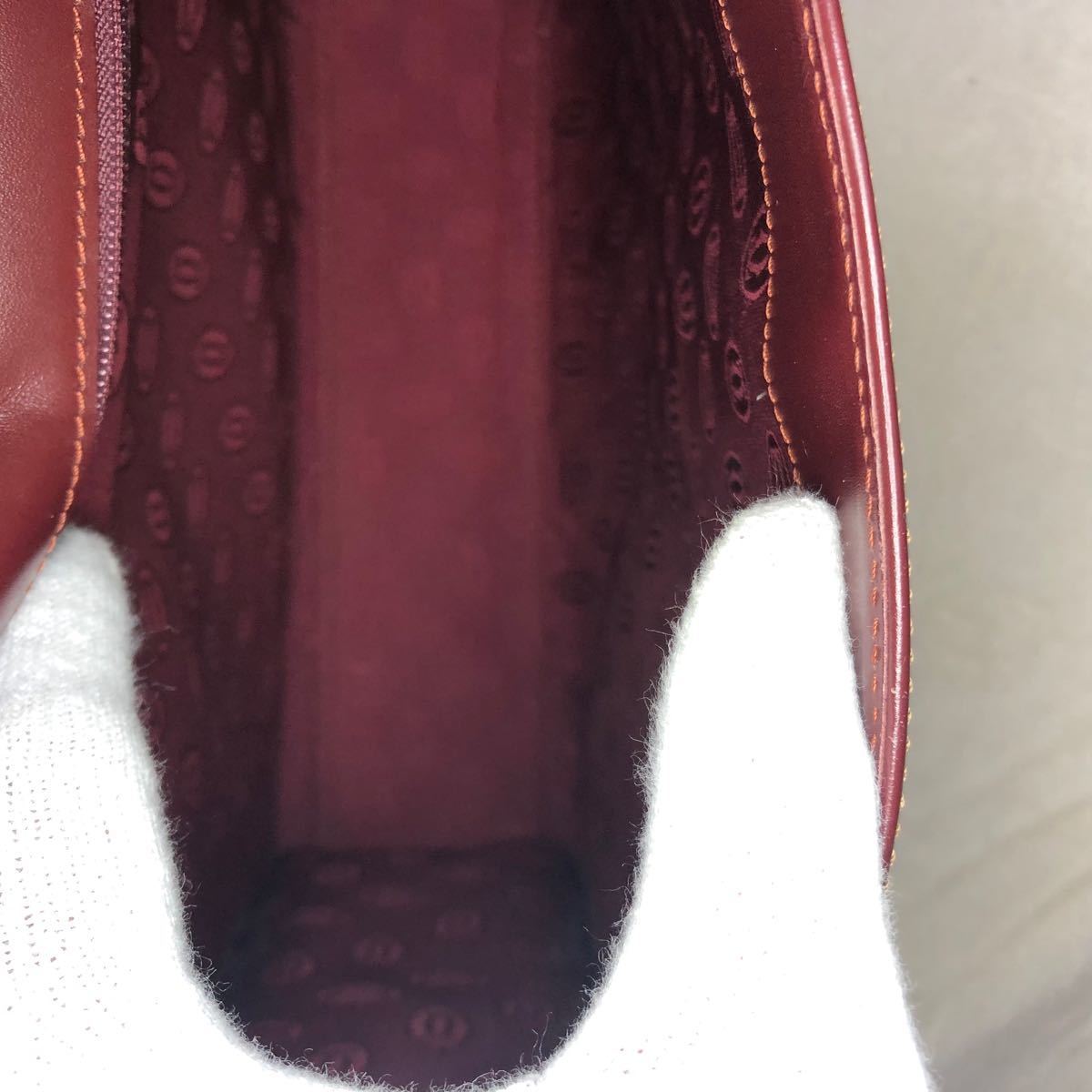美品】Cartier カルティエ ハンドバッグ ボルドー マストライン レザー