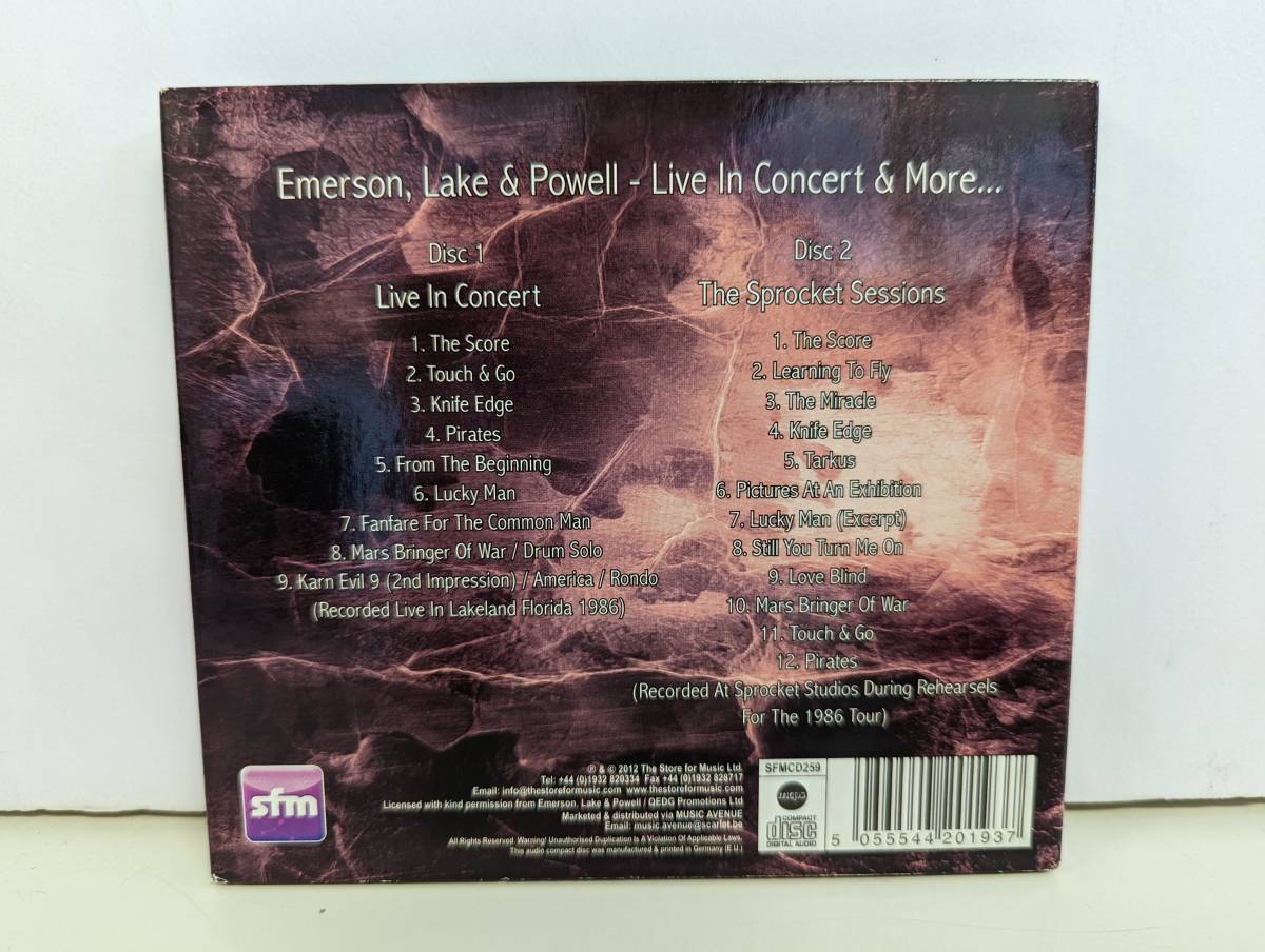 m454 2 листов комплект /Emerson, Lake & Powell/ema-son, Ray k&pa well /Live In Concert & More/2012 год /EL&P
