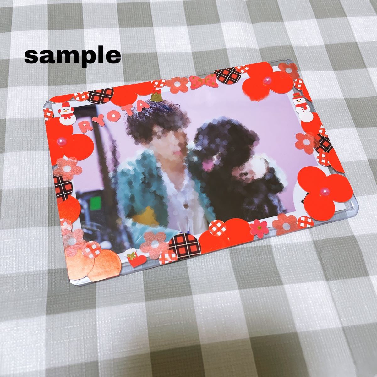SnowMan 公式写真 硬質ケース デコ 渡辺翔太 ブラビ オレキス