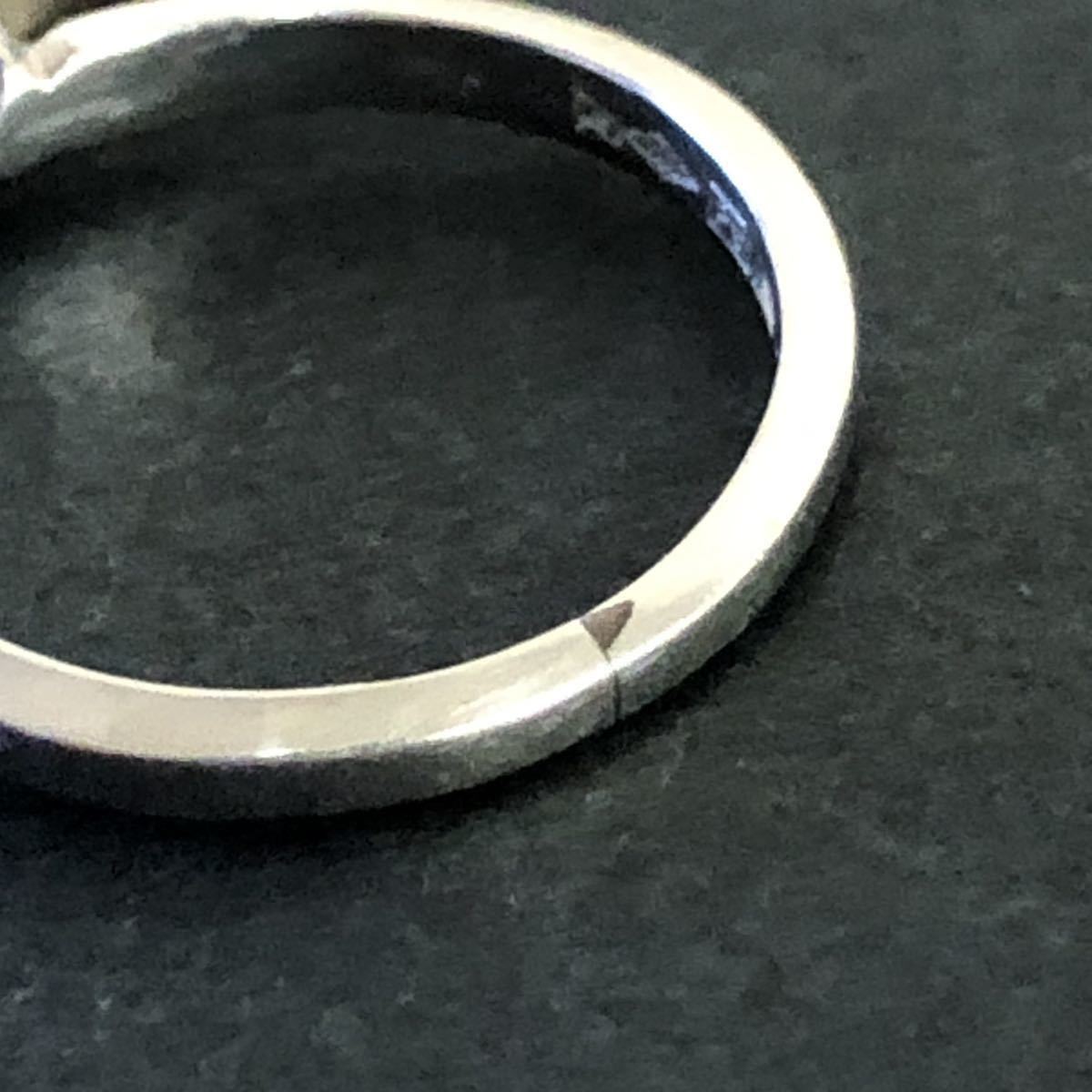 ASSCHER DIAMOND 指輪 プラチナ PT900 ダイヤモンド 0.2ct ケース付き リング 約9号 約3.8g 結婚婚約指輪 刻印有  StoK セイコージュエリー