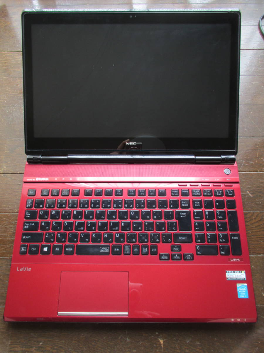 訳あり 画面割れ 新品高速SSD480GB タッチパネル NEC LaVie LL750/R