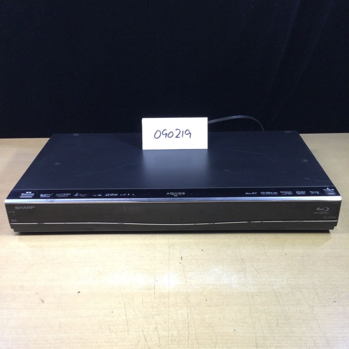 090219 2014年製 SHARP BD-W1600 ブルーレイディスクレコーダー