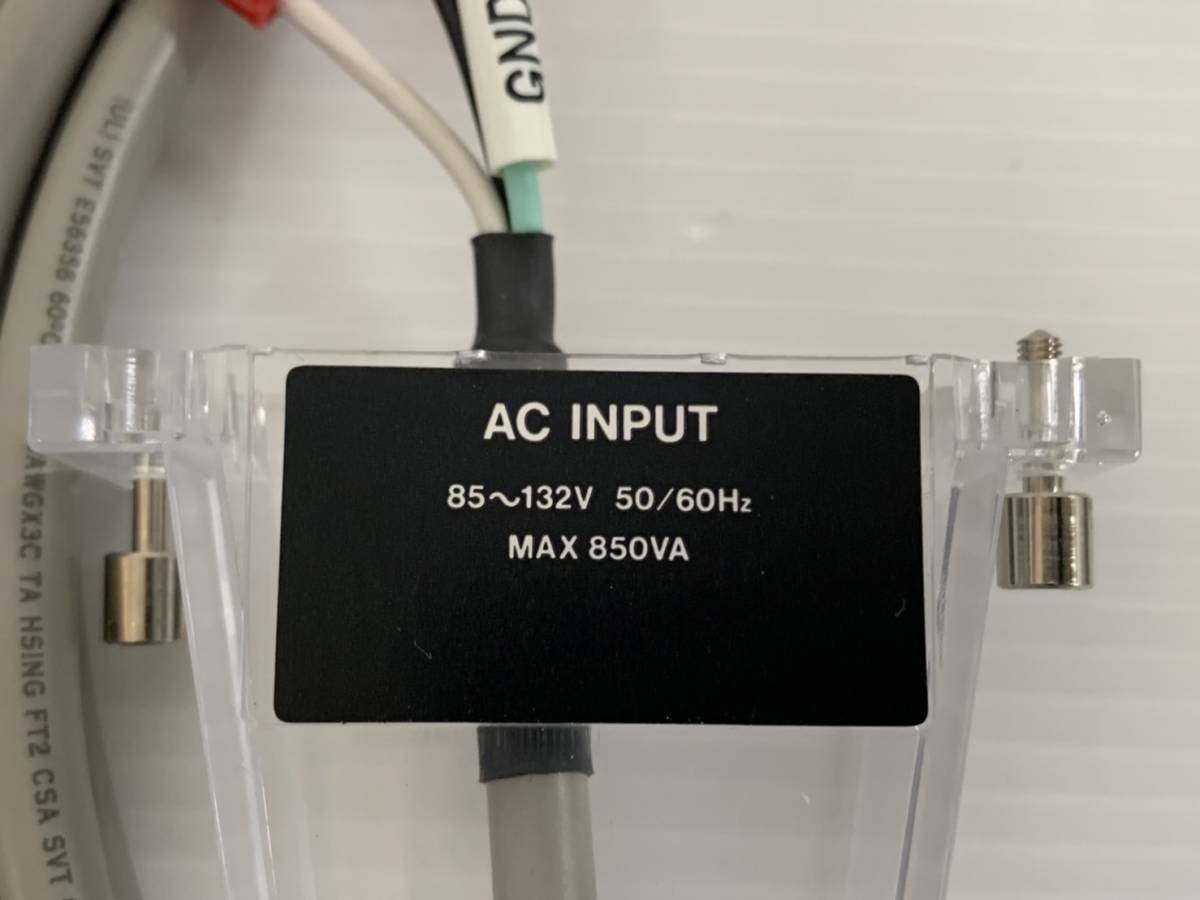 (JT09)ケブール AC INPUT85～132V　50／60Hz　MAX850VAプラグ付き　　写真が全て_画像5