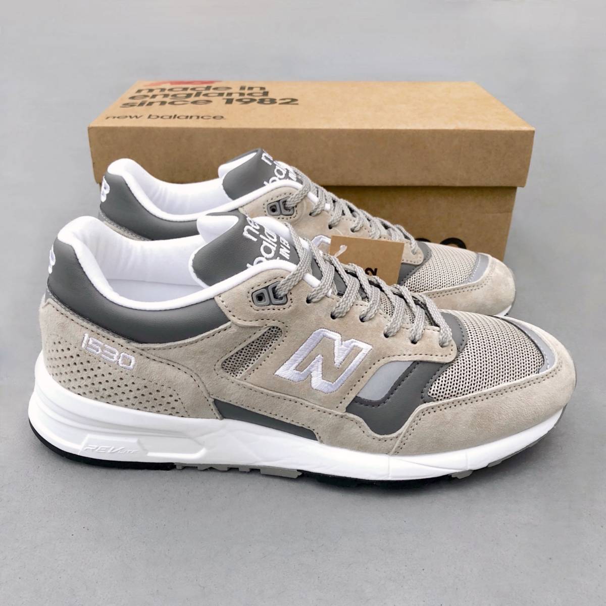 展開店舗限定 UK製 NEW BALANCE M1530GL GRAY US8.5D 26.5cm M1500 30th記念モデル スウェード 新品 イギリス製 英国製 グレー