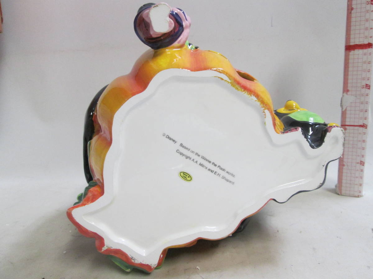 ＴＤＳ くまのプーさん ハロウィーン 陶器 置物 未使用か美品 の画像7