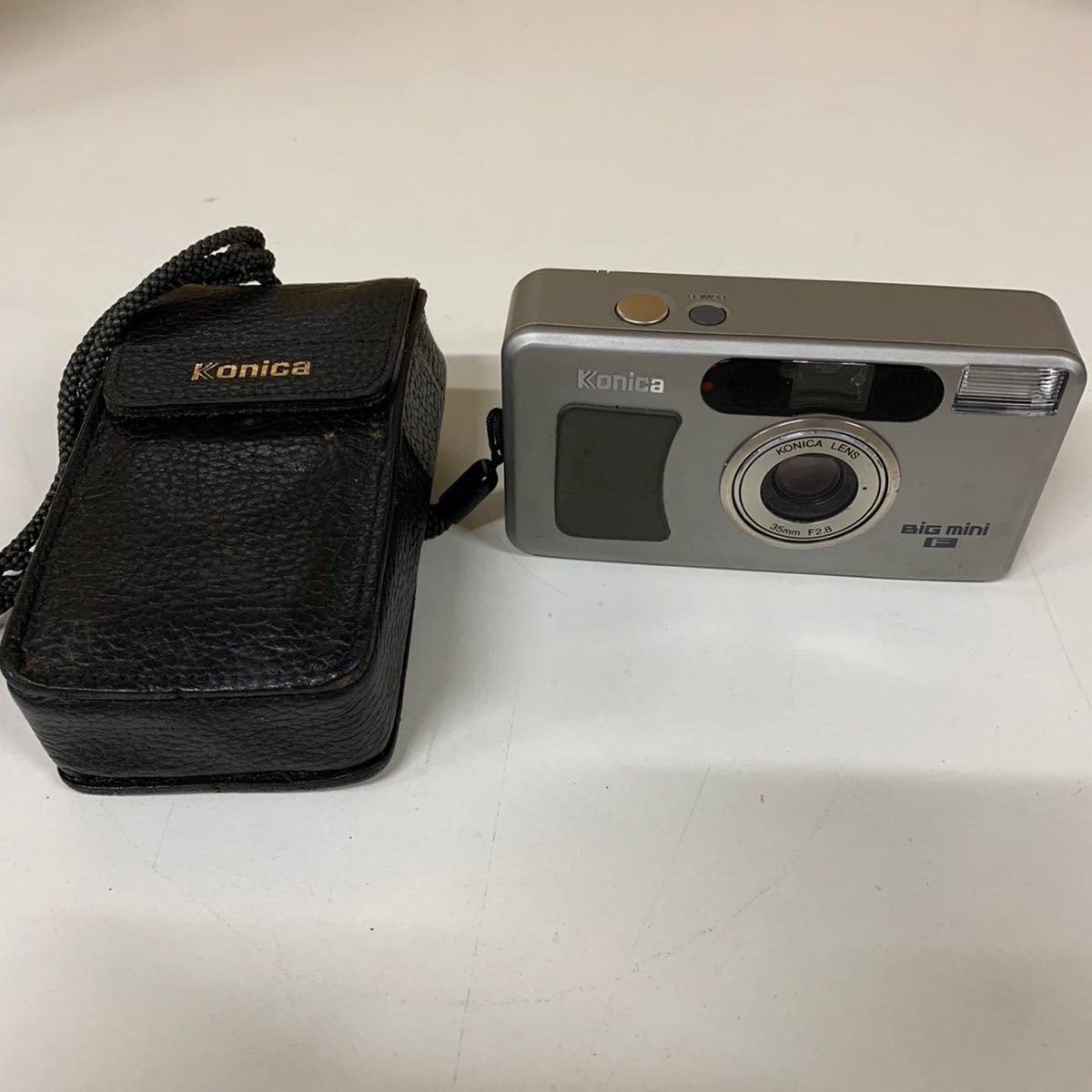 白 フリル付 コニカ ビッグミニ Konica Big mini F - フィルムカメラ