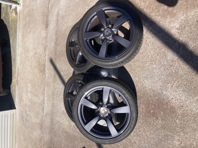 ポルシェケイマン987 18インチ純正ホイール 美品 スペーサー専用ボルト