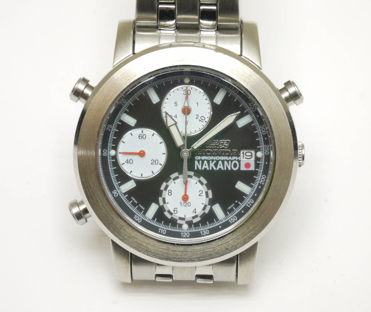 HONDA 無限 NAGANO YM55-8A00 ホンダ クロノグラフ 腕時計 限定500個 動作品 希少の画像2