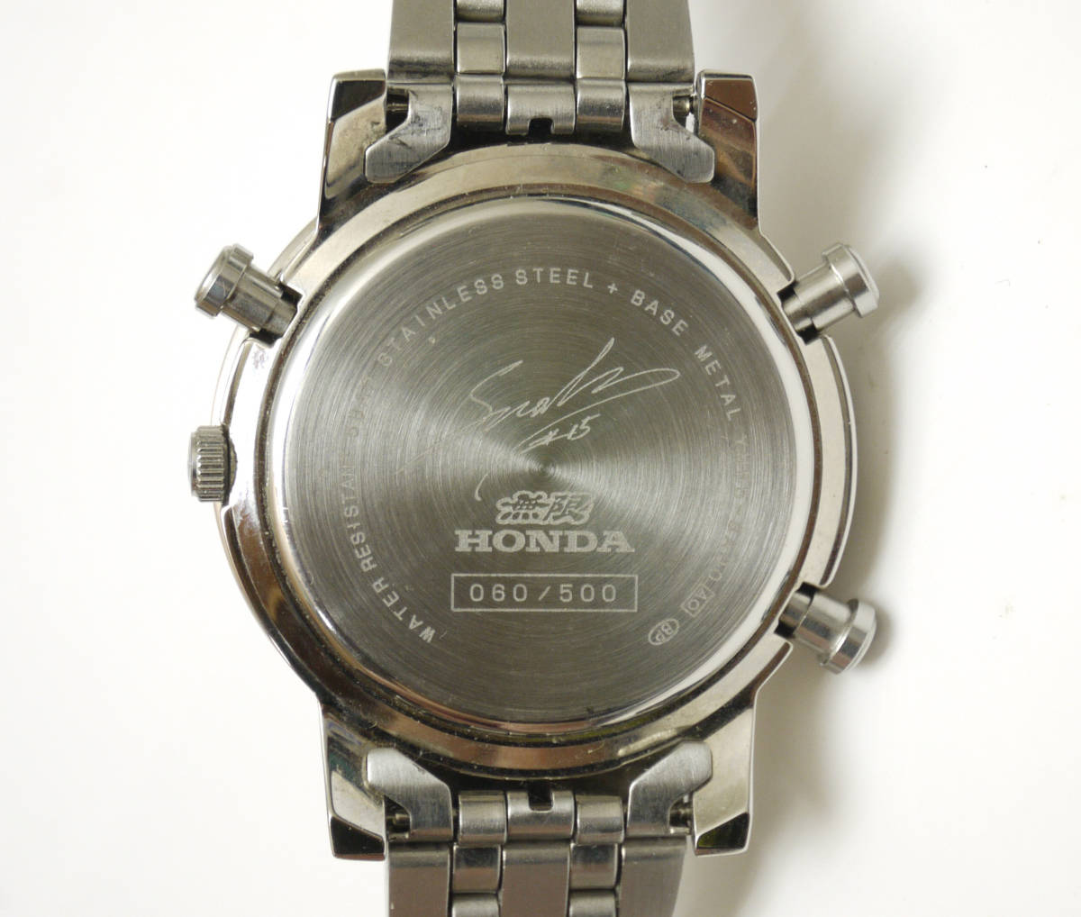 HONDA 無限 NAGANO YM55-8A00 ホンダ クロノグラフ 腕時計 限定500個 動作品 希少の画像4