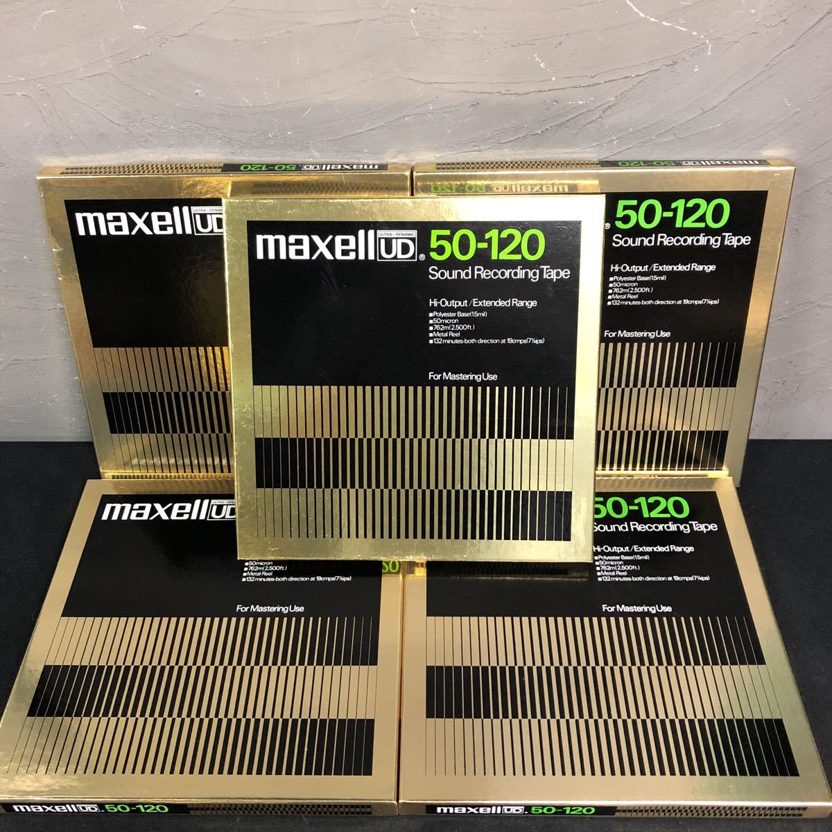 完璧 オープンリールテープ10号2巻セット maxell UD XL 50-120B