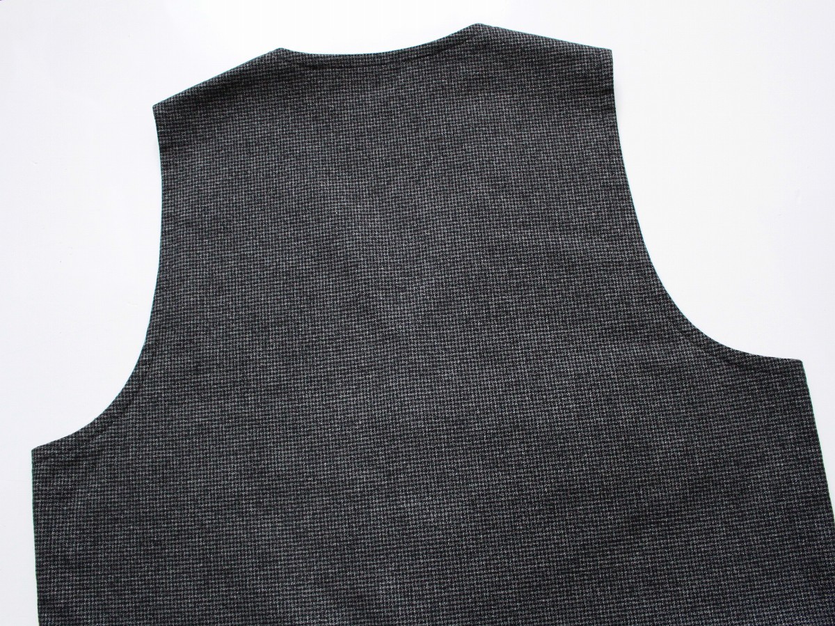 【 WEIRDO ウィアード 】BICYCLE PLATES VEST コットン リバーシブル ベスト Mサイズ WRD-17-AW-09 定価\28,000 千鳥格子 Vネック_画像5